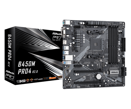 ASROCK B450M PRO4 R2.0 / AM4 - 1