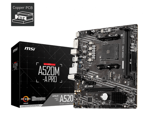 MSI A520M-A PRO /AM4 - 1