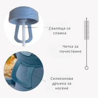 4440 Nuvita термос със сламка 350 ml Sage Green - 3