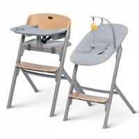 KinderKraft LIVY столче за хранене дърво + CALMEE шезлонг - 1