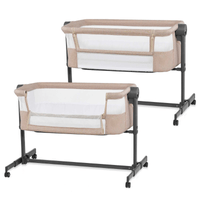 KinderKraft NESTEE UP 2 бебешка кошара BEIGE - 2