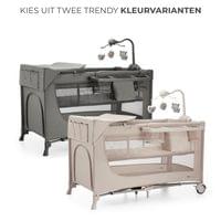 Kinderkraft JOY FULL 2 бебешка кошара с аксесоари DARK GREY - 3