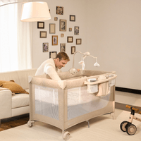 Kinderkraft LEODY UP сгъваема бебешка кошара с аксесоари... - 6