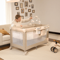 Kinderkraft LEODY UP сгъваема бебешка кошара с аксесоари... - 7