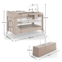 Kinderkraft LEODY UP сгъваема бебешка кошара с аксесоари... - 8