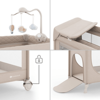 Kinderkraft LEODY UP сгъваема бебешка кошара с аксесоари... - 11