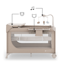 Kinderkraft LEODY UP сгъваема бебешка кошара с аксесоари... - 12