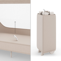 Kinderkraft LEODY UP сгъваема бебешка кошара BEIGE - 5