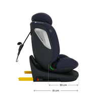 Kinderkraft I-Grow 2 PLUS столче за кола 40-150 cm NAVY - 4