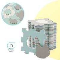 KinderKraft LUNO SHAPES мек пъзел мента KPLUSHMIN - 7