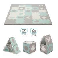 KinderKraft LUNO SHAPES мек пъзел мента KPLUSHMIN - 8