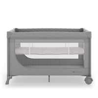 Kinderkraft LEODY UP сгъваема бебешка кошара GREY - 4
