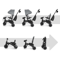 KinderKraft JAZZ 3 сгъваема триколка СИВА - 2 KinderKraft JAZZ 3 сгъваема триколка СИВА - 2