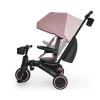 KinderKraft JAZZ 3 сгъваема триколка РОЗОВА - 5