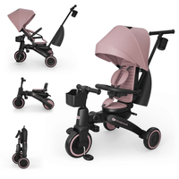 KinderKraft JAZZ 3 сгъваема триколка РОЗОВА - 1 KinderKraft JAZZ 3 сгъваема триколка РОЗОВА - 1