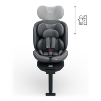 KinderKraft I-360 2 PLUS столче за кола СИВО - 6