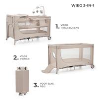 Kinderkraft JOY FULL 2 бебешка кошара с аксесоари BEIGE - 4