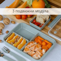 Nuvita 4421 средна кутия за храна 950ml Powder Blue - 4