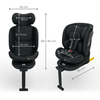 KinderKraft I-360 2 PLUS столче за кола ЧЕРНО - 5