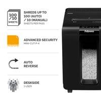 Шредер за унищожаване на документи Fellowes Automax 100M, Micro Cut, 23... - 3