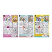 Moxy Рисуване по номера, асорти, А4, с 6 молива, 6 листа, 48 броя - 2
