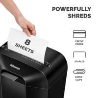 Шредер за унищожаване на документи Fellowes LX41, P-4, Micro-Cut, 17 L,... - 2