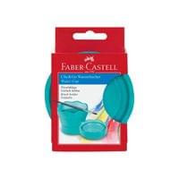 Faber-Castell Чаша за рисуване Clic&Go, сгъваема, тюркоаз - 1 Faber-Castell Чаша за рисуване Clic&Go, сгъваема, тюркоаз - 1