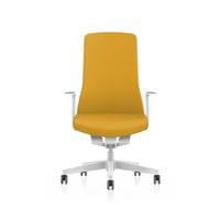 Ергономичен стол Interstuhl PU113, Smart-Spring механизъм, бяло-жълт - 1