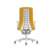 Ергономичен стол Interstuhl PU113, Smart-Spring механизъм, бяло-жълт - 5