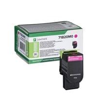 Оригинална тонер касета Lexmark 71B20M0, 2300 страници/5%, Magenta - 1 Оригинална тонер касета Lexmark 71B20M0, 2300 страници/5%, Magenta - 1