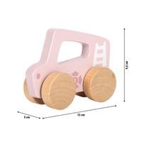 Small Foot Количка за бутане, дървена, розова - 4 Small Foot Количка за бутане, дървена, розова - 4