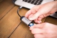 Адаптер Verbatim, USB Type-C към Gigabit Ethernet, 10 cm - 2 Адаптер Verbatim, USB Type-C към Gigabit Ethernet, 10 cm - 2