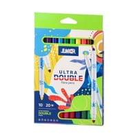 Флумастери Junior Ultra Double, двойни, 20 цвята - 1