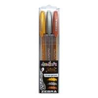 Zebra Гел ролер Doodler`z Gel Stick, 1.0 mm, металиков, 3... - 1