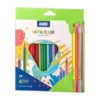 Цветни моливи Junior Ultra Color, триъгълни, 20... - 1 Цветни моливи Junior Ultra Color, триъгълни, 20... - 1