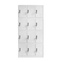 Гардероб RFG, метален, с дванадесет отделения, 185 x 90 x... - 1