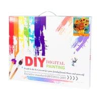 Foska Комплект рисуване по номера Слънчогледи, 40 x 50 cm - 4