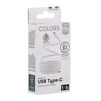 Кабел TNB, USB Type-C към USB Type-C, 1.5 m, бял - 2