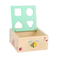 Small Foot Куб, с дървени форми и сортер, дървен, 4 части - 2