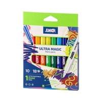 Флумастери Junior Ultra Magic, магически, 10 цвята - 1