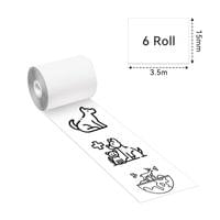 Phomemo Термо ролка Q22-RMS10-15, широчина 15 mm, дължина 3.5 m, 6 броя - 2