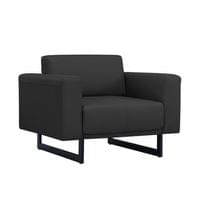 Фотьойл RFG Toledo, екокожа, метална основа, черен - 1