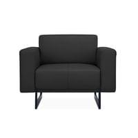 Фотьойл RFG Toledo, екокожа, метална основа, черен - 2