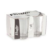 Чаша за кафе Vivalto, ниска, стъклена, 140 ml, 4 броя - 2