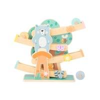 Small Foot Писта с топчета, с животни, дървена - 1