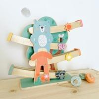 Small Foot Писта с топчета, с животни, дървена - 5