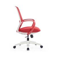 Офис стол RFG Egg W, дамаска и меш, полиамидна основа, до 130 kg, червен - 2