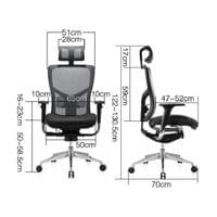 Ергономичен стол RFG TECH@PRO, Multi-function механизъм, до 250 kg, черен - 6 Ергономичен стол RFG TECH@PRO, Multi-function механизъм, до 250 kg, черен - 6