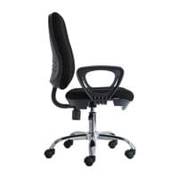 Ергономичен стол RFG Presto Chrome, текстил, до 130 kg, черен - 2