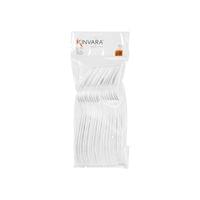 Вилици Kinvara, пластмасови, прозрачни, 18 броя - 2